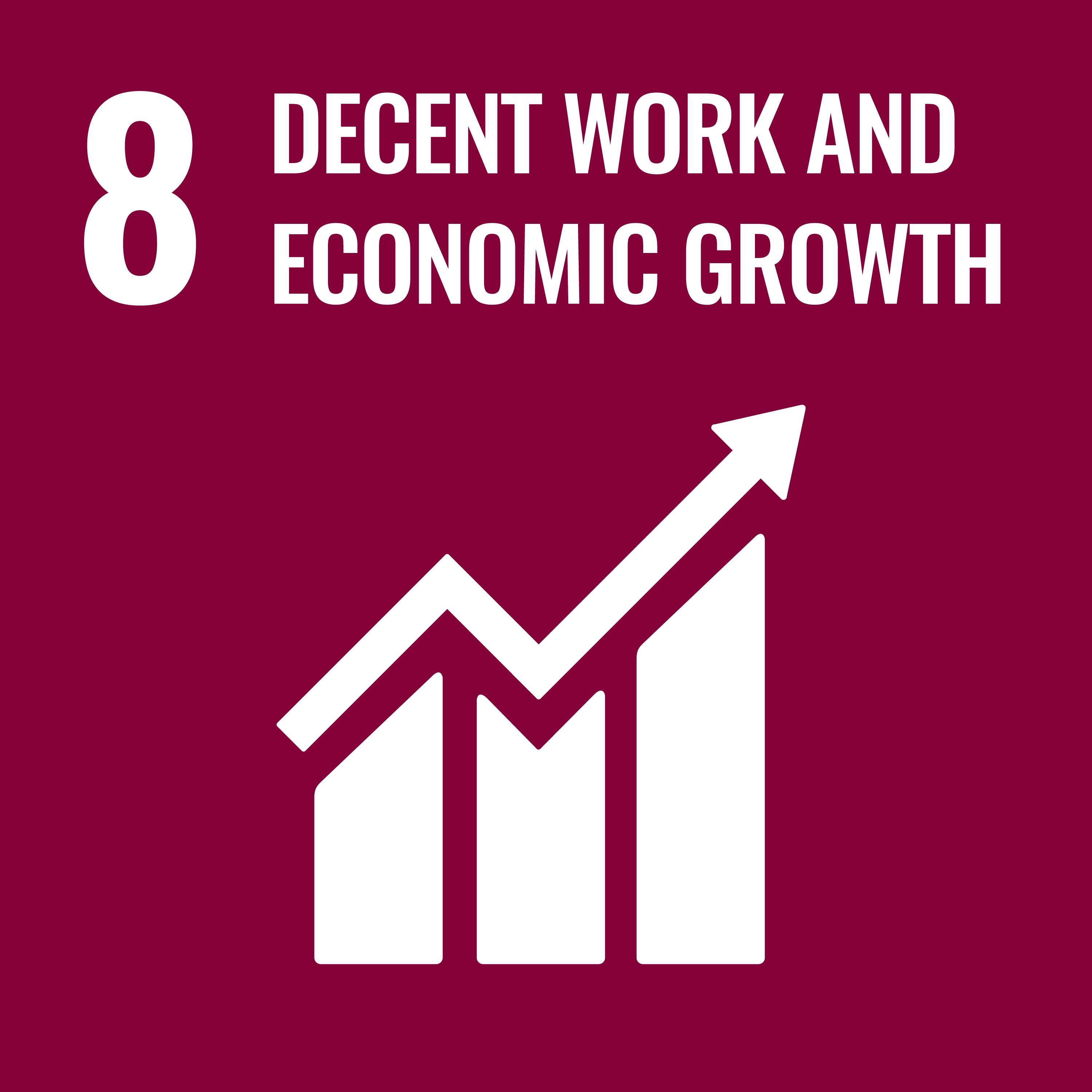 โลโก้ SDG 8