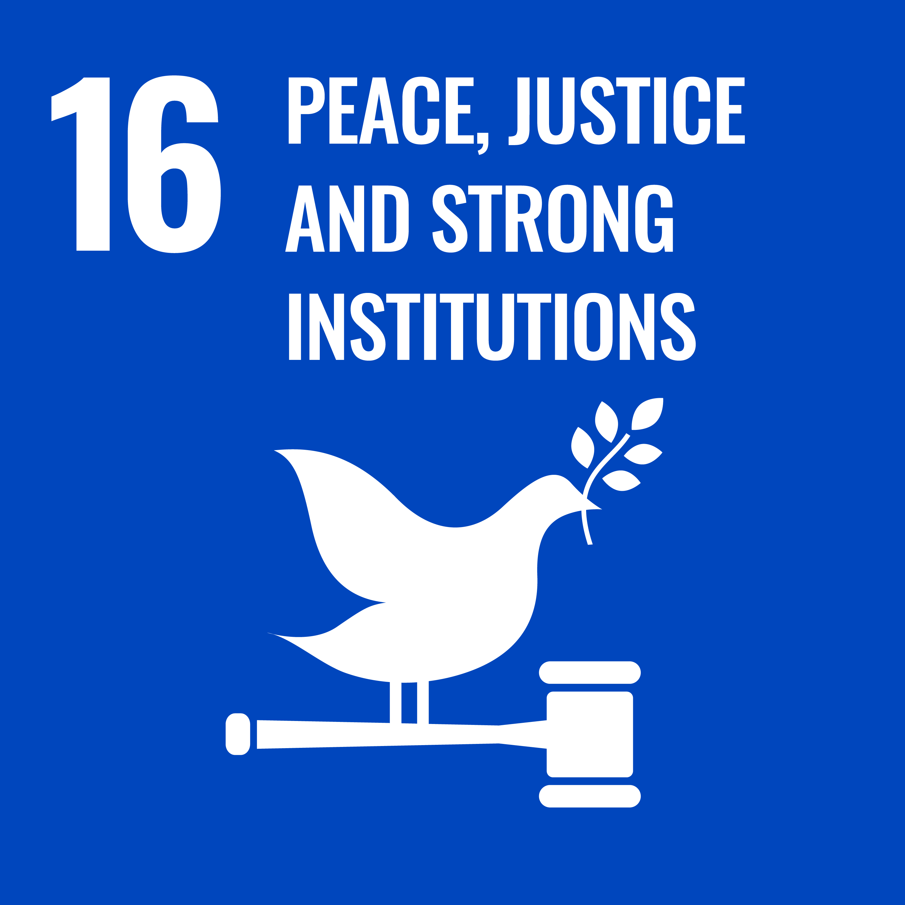 โลโก้ SDG 16